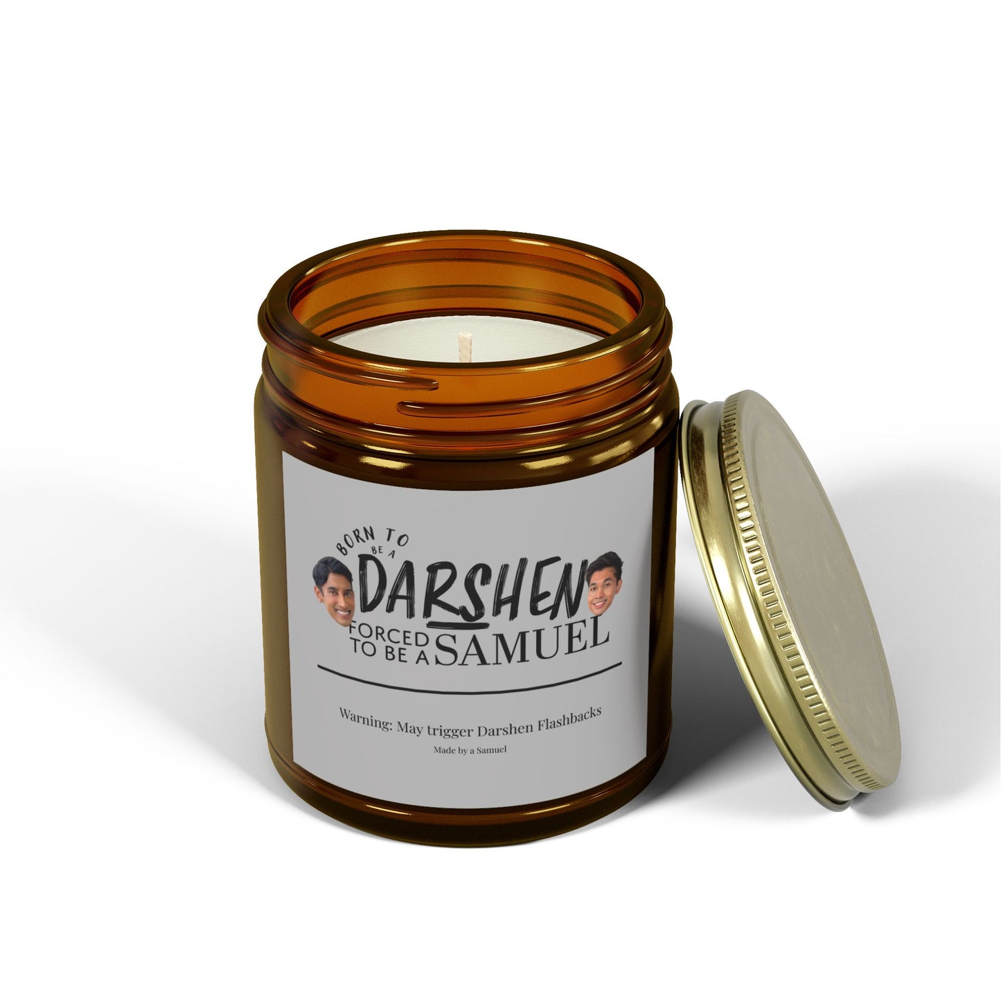 Born to be a Darshen Scented Candle (Coconut Apricot Wax) (Eco Friendly)