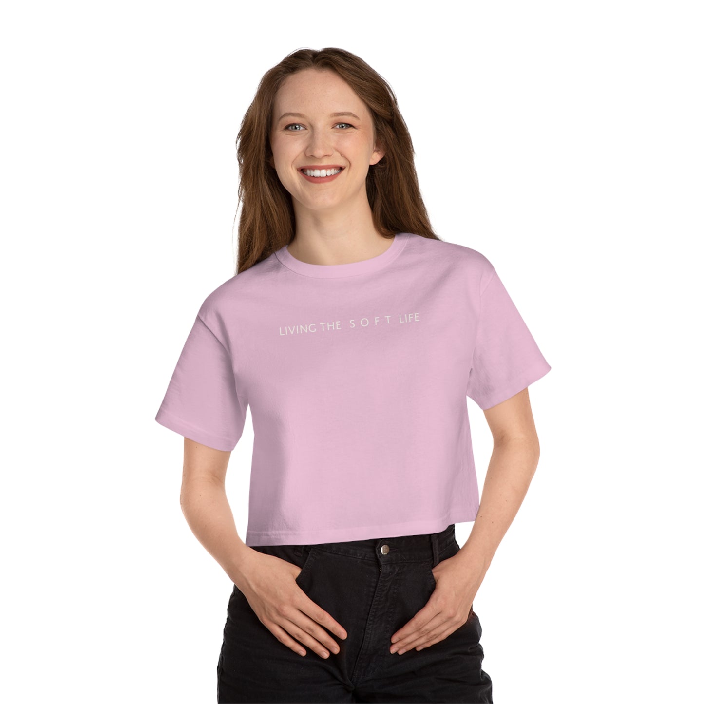 Living the soft life - Champion Women's Heritage Cropped T-Shirt