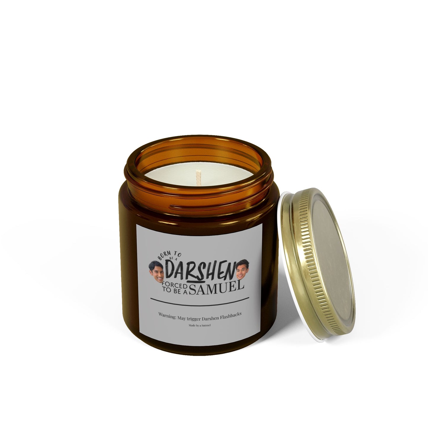 Born to be a Darshen Scented Candle (Coconut Apricot Wax) (Eco Friendly)