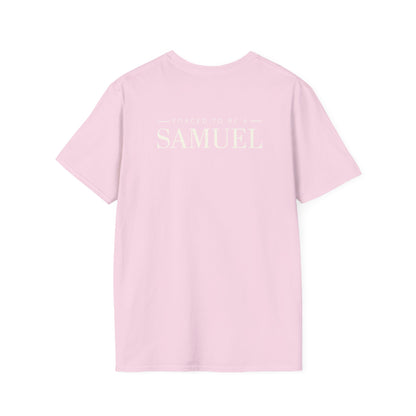 Born to be a Darshen (front), forced to be a Samuel (back) t-shirt