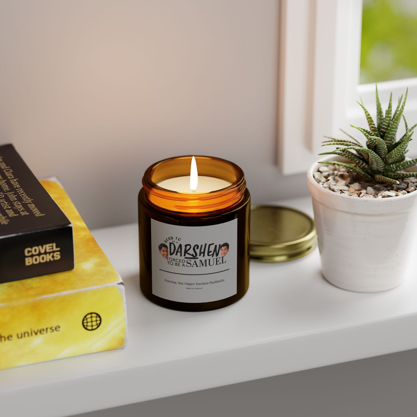 Born to be a Darshen Scented Candle (Coconut Apricot Wax) (Eco Friendly)