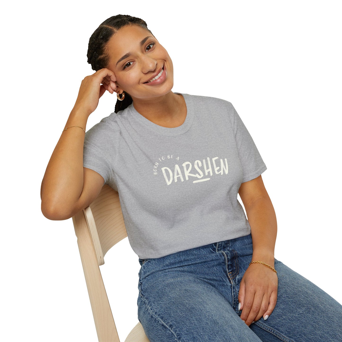 Born to be a Darshen (front), forced to be a Samuel (back) t-shirt