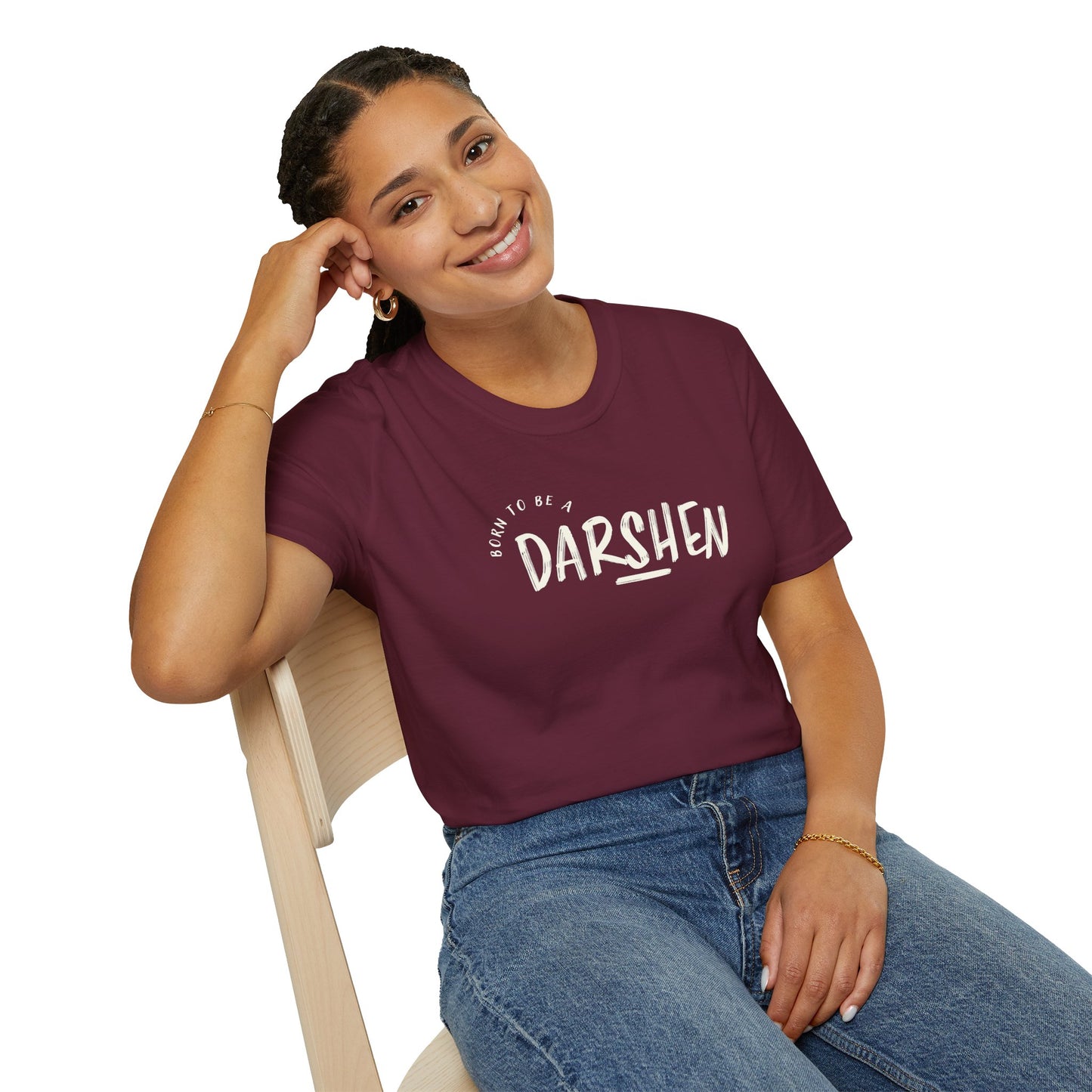 Born to be a Darshen (front), forced to be a Samuel (back) t-shirt