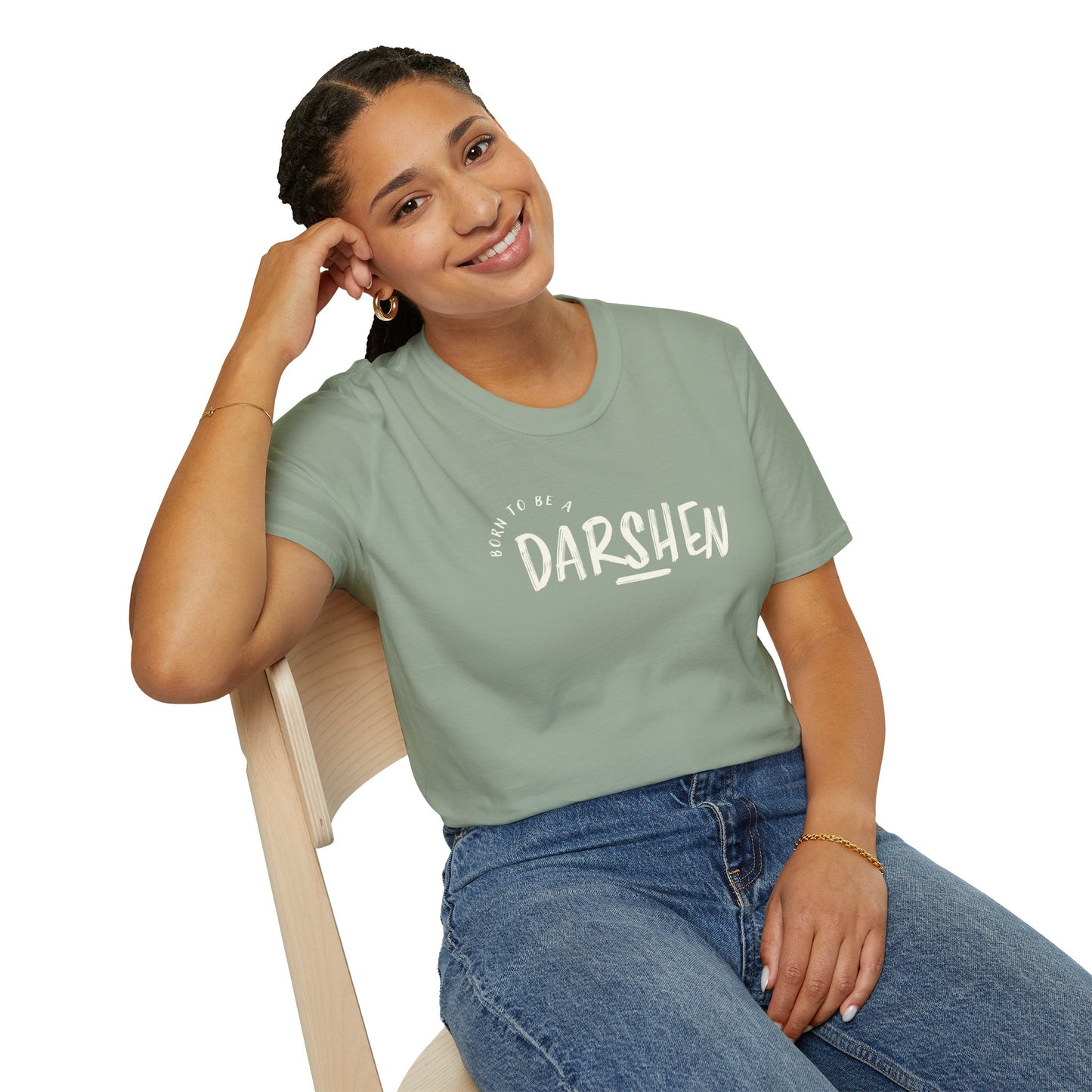 Born to be a Darshen (front), forced to be a Samuel (back) t-shirt