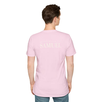 Born to be a Darshen (front), forced to be a Samuel (back) t-shirt