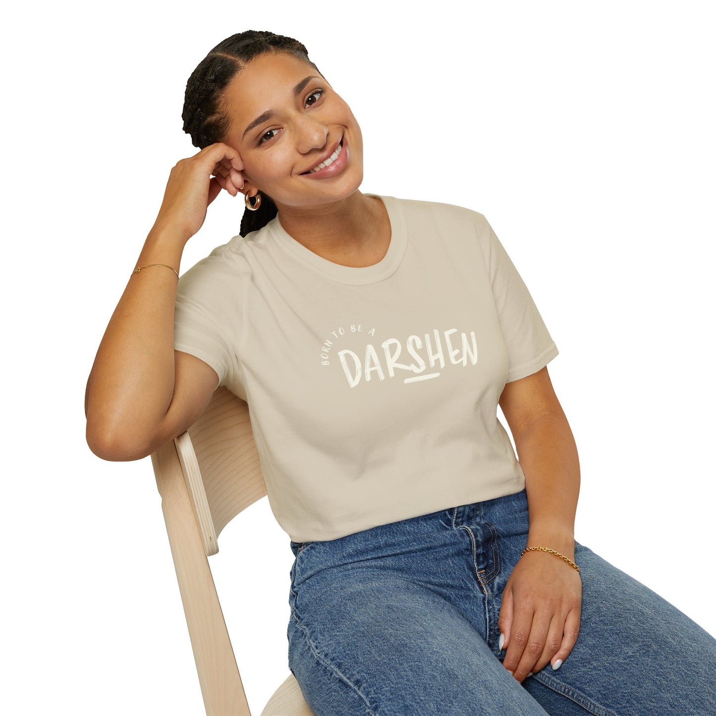 Born to be a Darshen (front), forced to be a Samuel (back) t-shirt