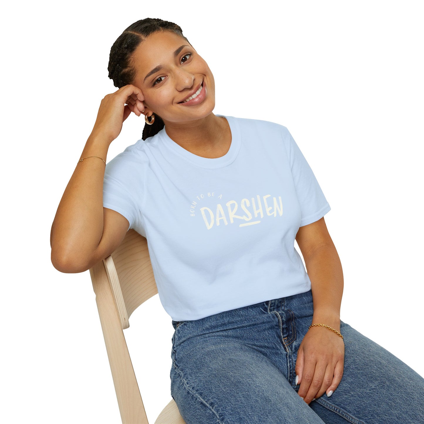 Born to be a Darshen (front), forced to be a Samuel (back) t-shirt