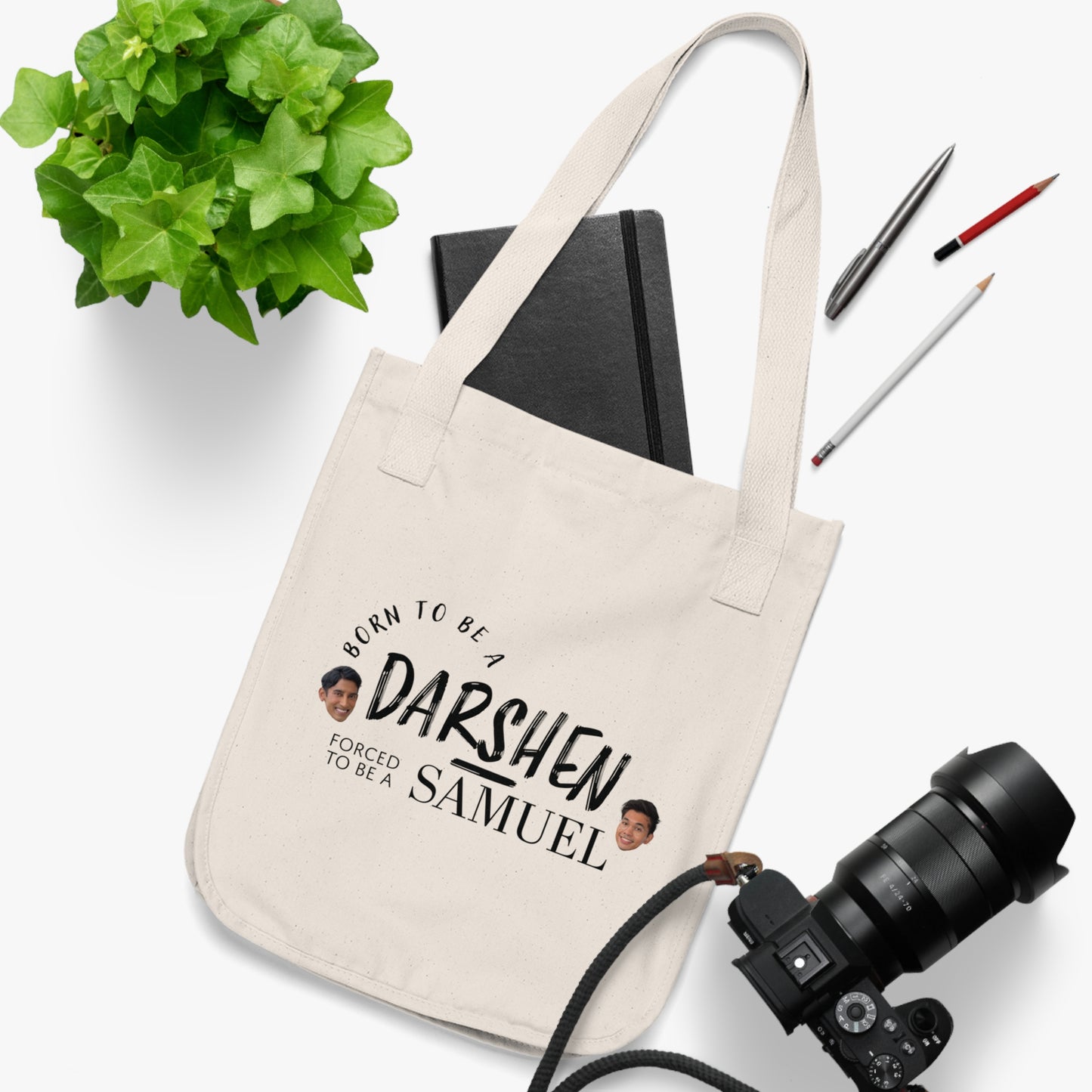 Born to be a Darshen, forced to be a Samuel tote bag